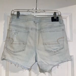 American Eagle Light Wash High Rise Shorts